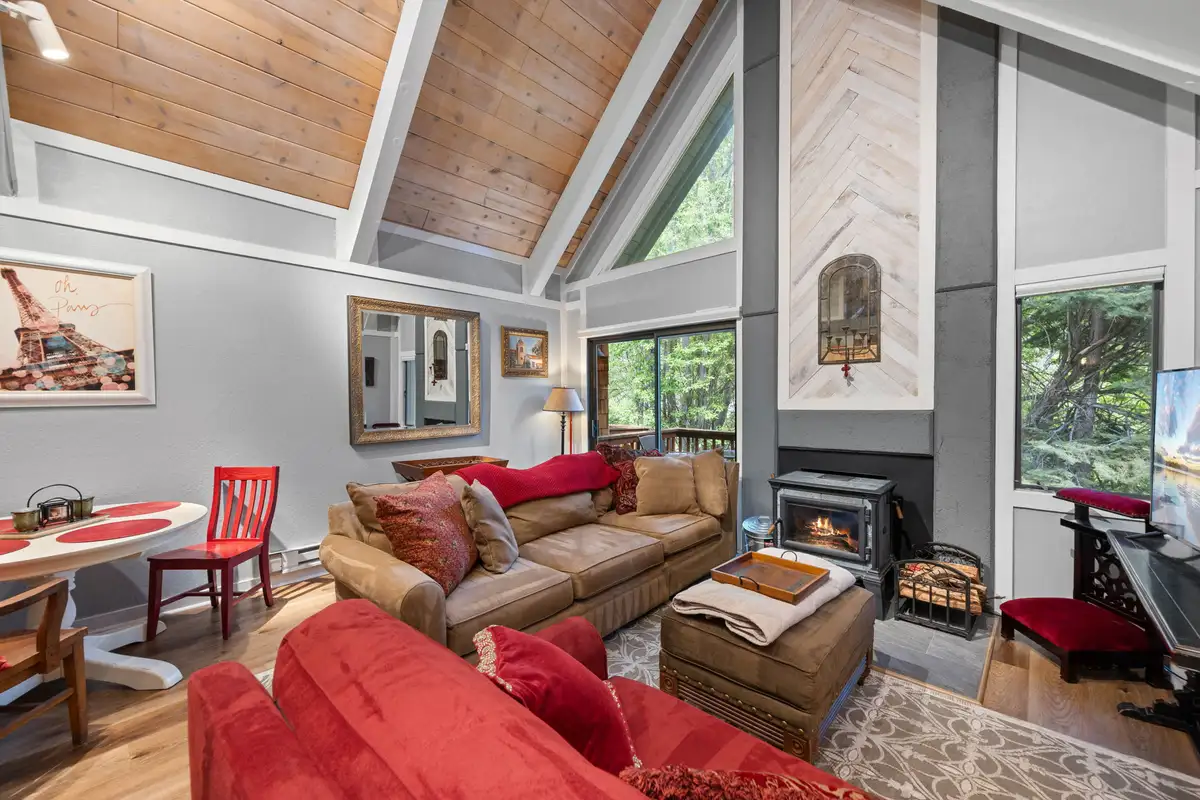Living room with outdoor view and balcony, Tahoe Peaks & Shores Retreat