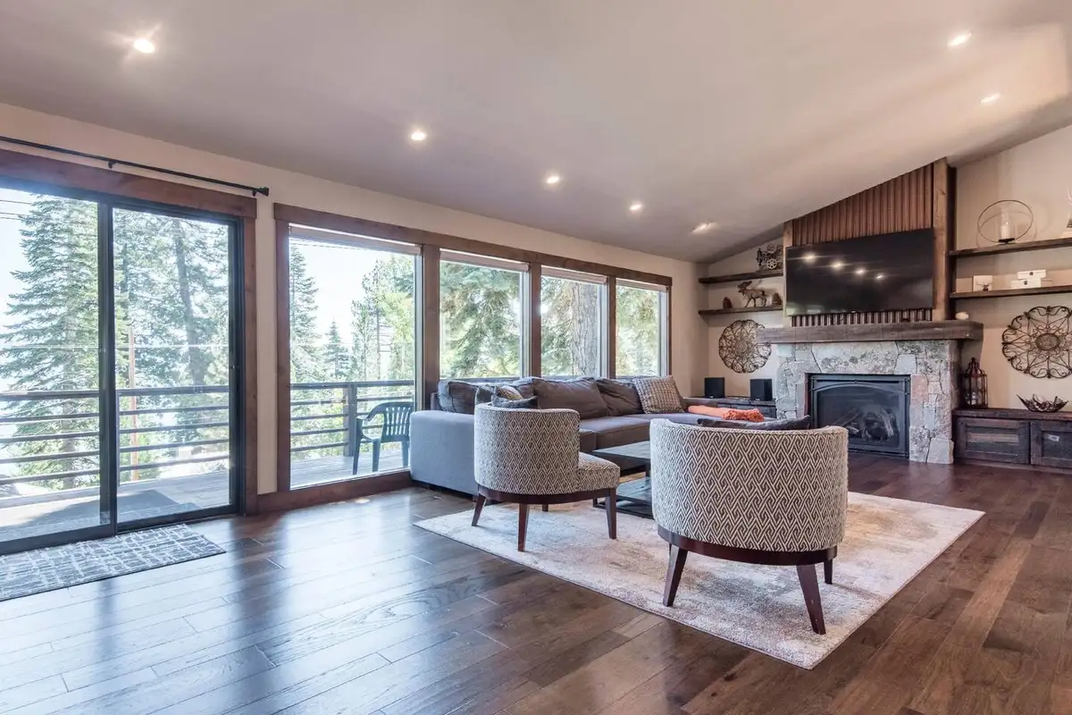 Bright, modern and sleek... Natural light abounds in this home, Tranquil Tahoe Haven