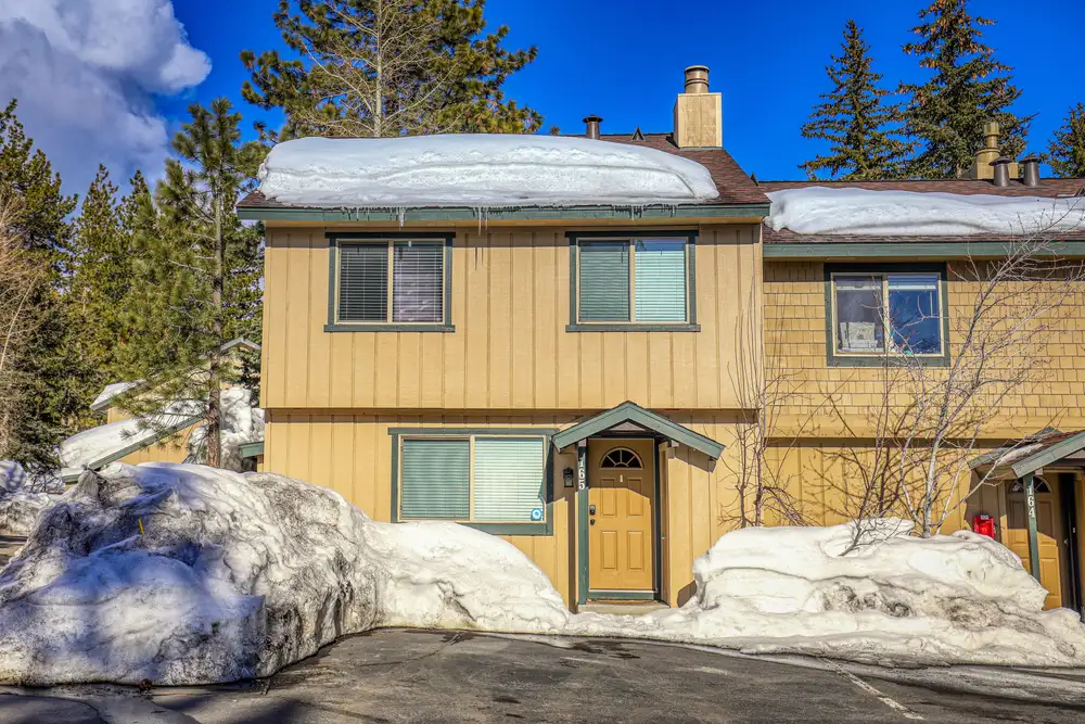 Front of the house, Trailside Tahoe Townhouse, an MG home in Tahoe City