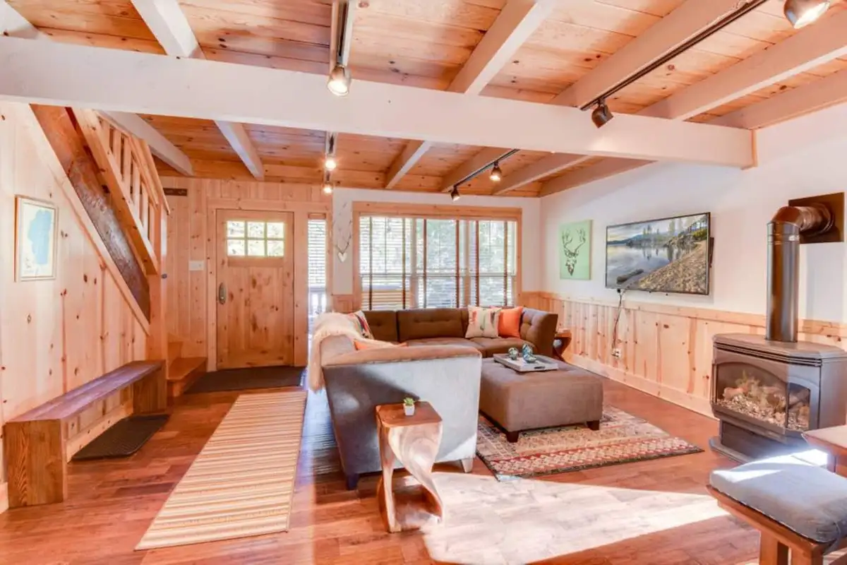 Large, wooden interior to relax anytime when you are at home, Tranquil Trails Cabin