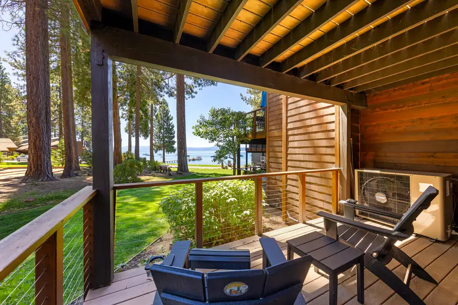 Outside deck attached to Master bedroom, Lakeside Luxe Retreat