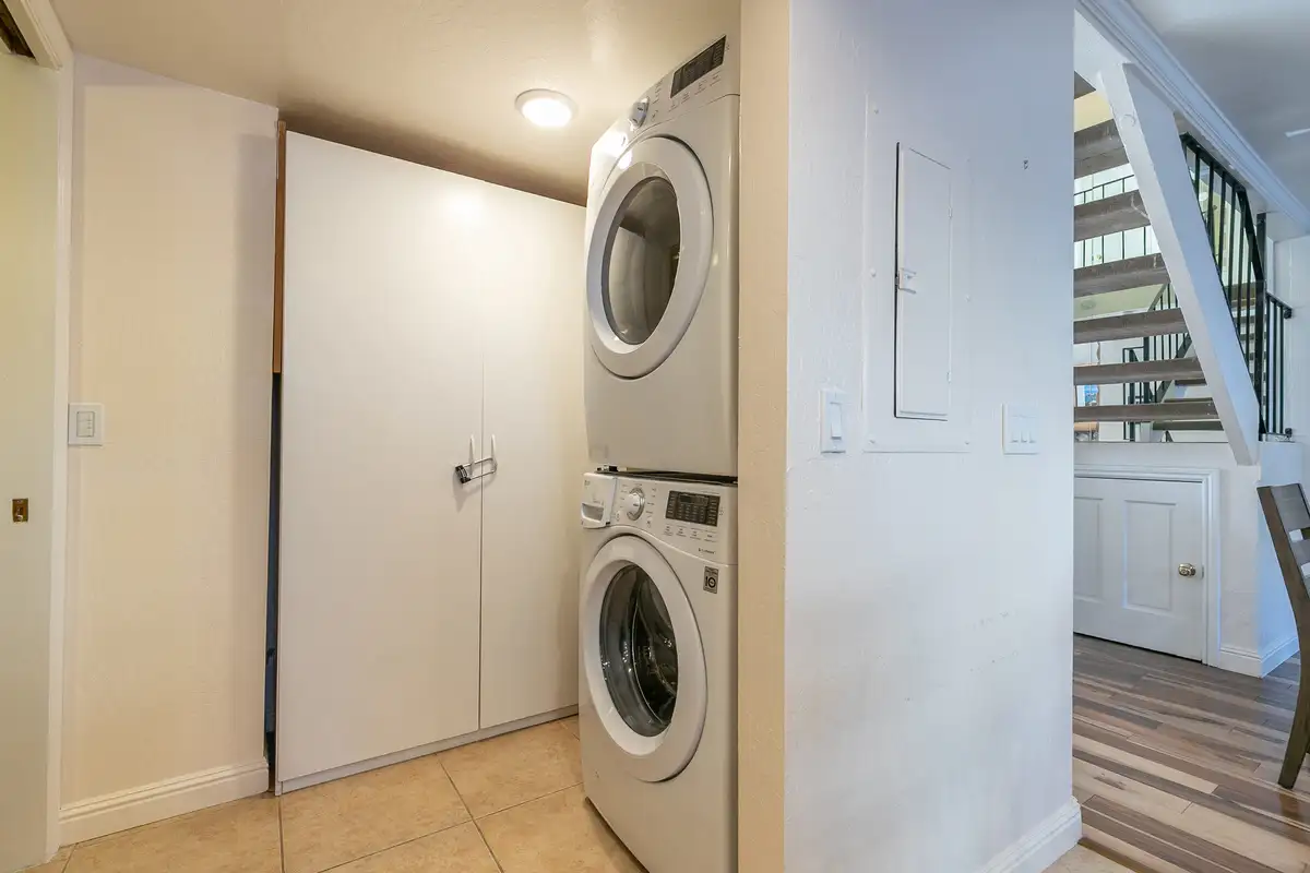 In unit laundry, Trailside Tahoe Townhouse