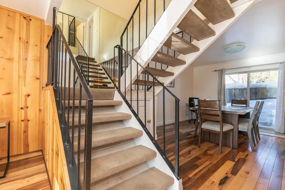 stairs to bedrooms, Trailside Tahoe Townhouse