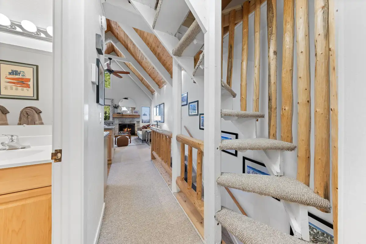 Stairs to loft, Serenity Bungalow