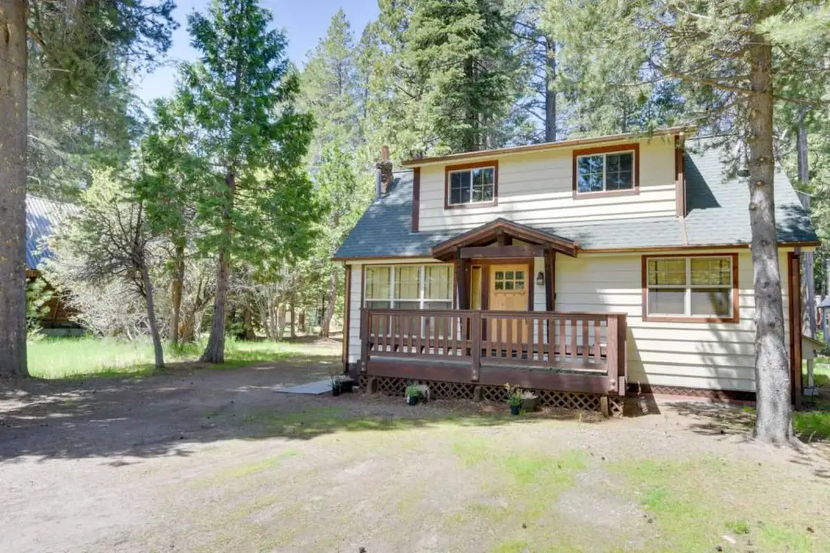 Enjoying the beautiful Tahoe weather and wildlife, Tranquil Trails Cabin