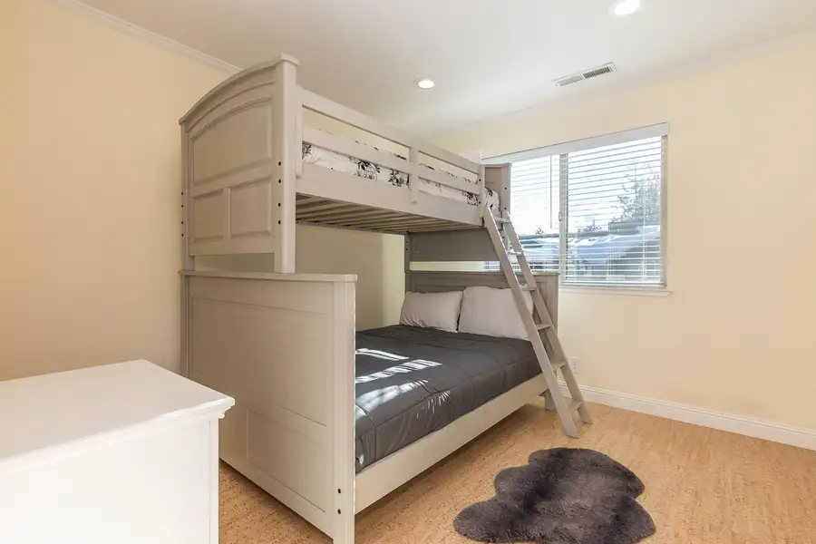 3rd bedroom with a bunk bed- one full and one twin, Trailside Tahoe Townhouse
