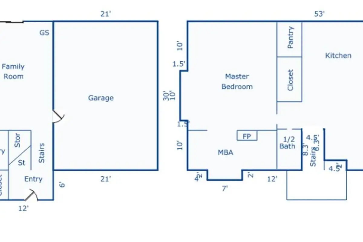 Floor Plan, Hastings Hideaway Cabin