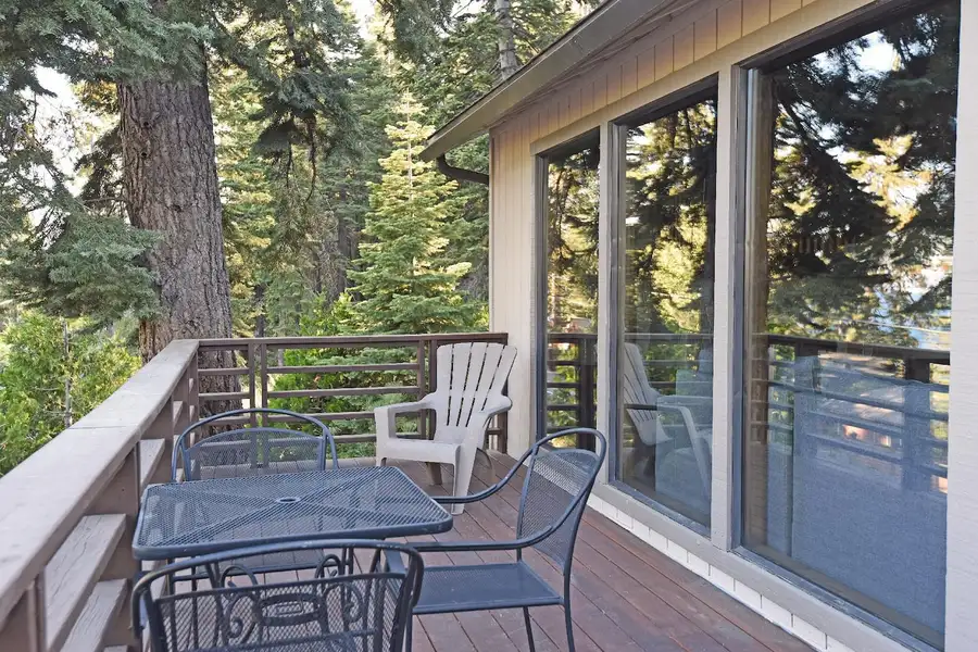 Enjoy the deck with a morning coffee, Tranquil Tahoe Haven
