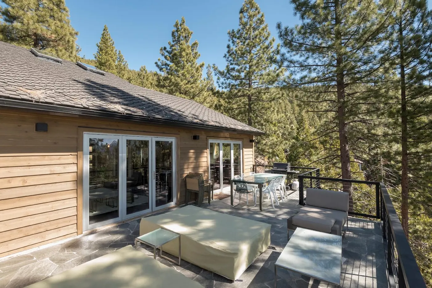 The decks at Skylake Serenity Retreat, an MG home in Incline Village
