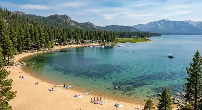 Meeks Bay beach on the West Shore