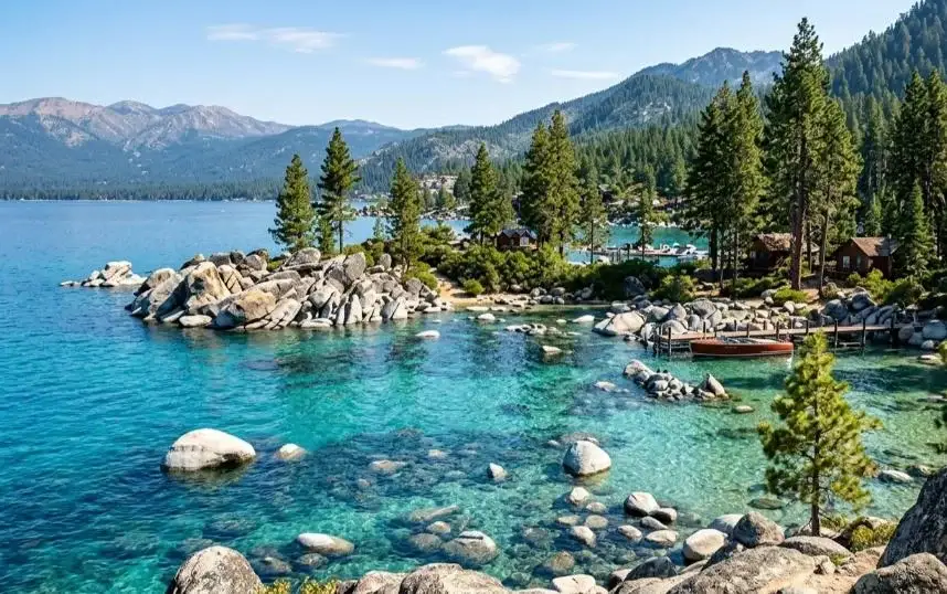 Granite coves on the North Shore of Lake Tahoe
